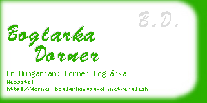 boglarka dorner business card
